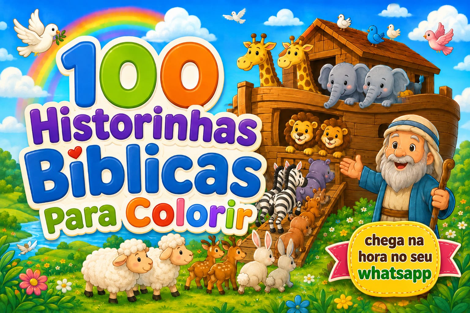100 Historinhas Bíblicas Para Colorir